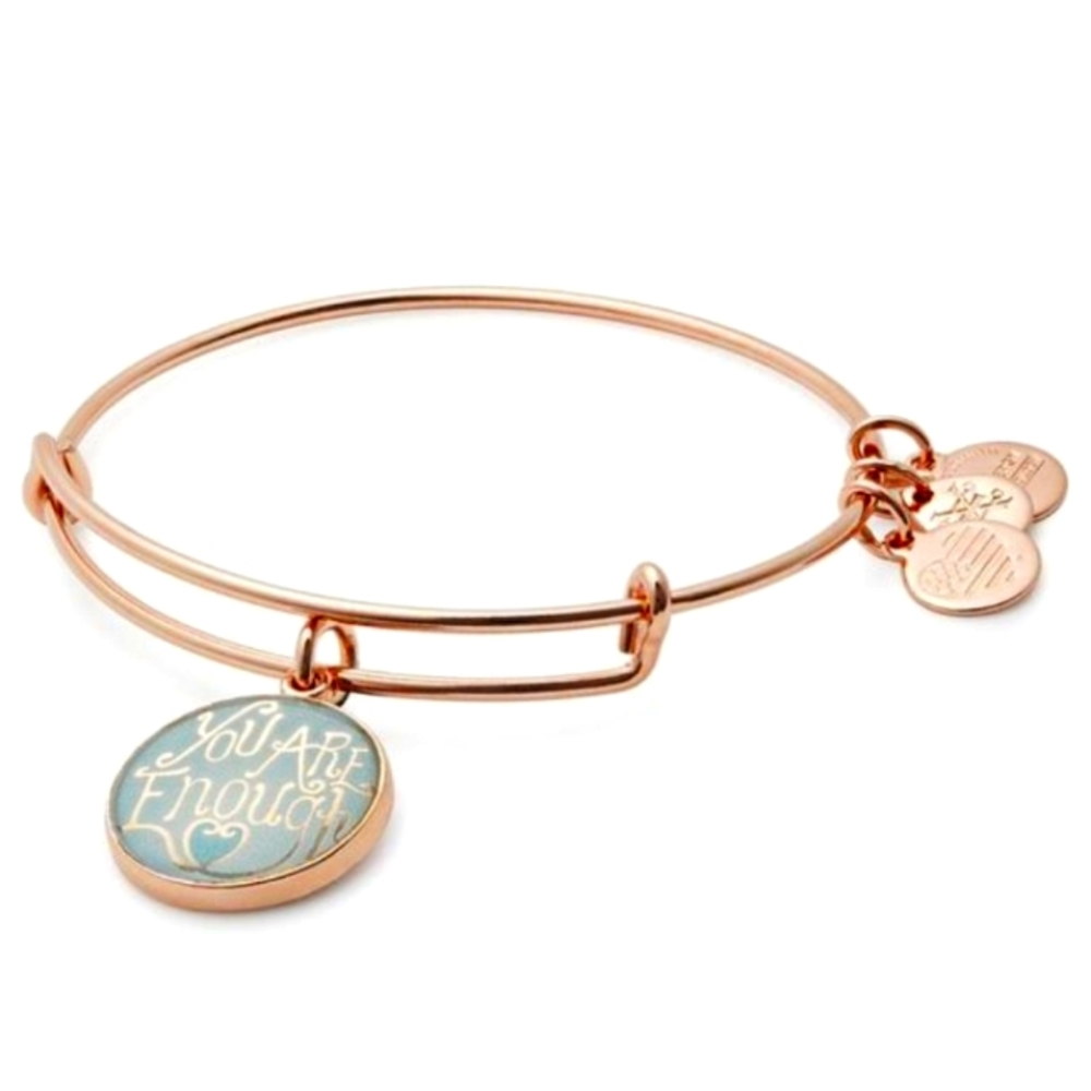 Alex And Ani 'You Are Enough' Charm Bangle RARE